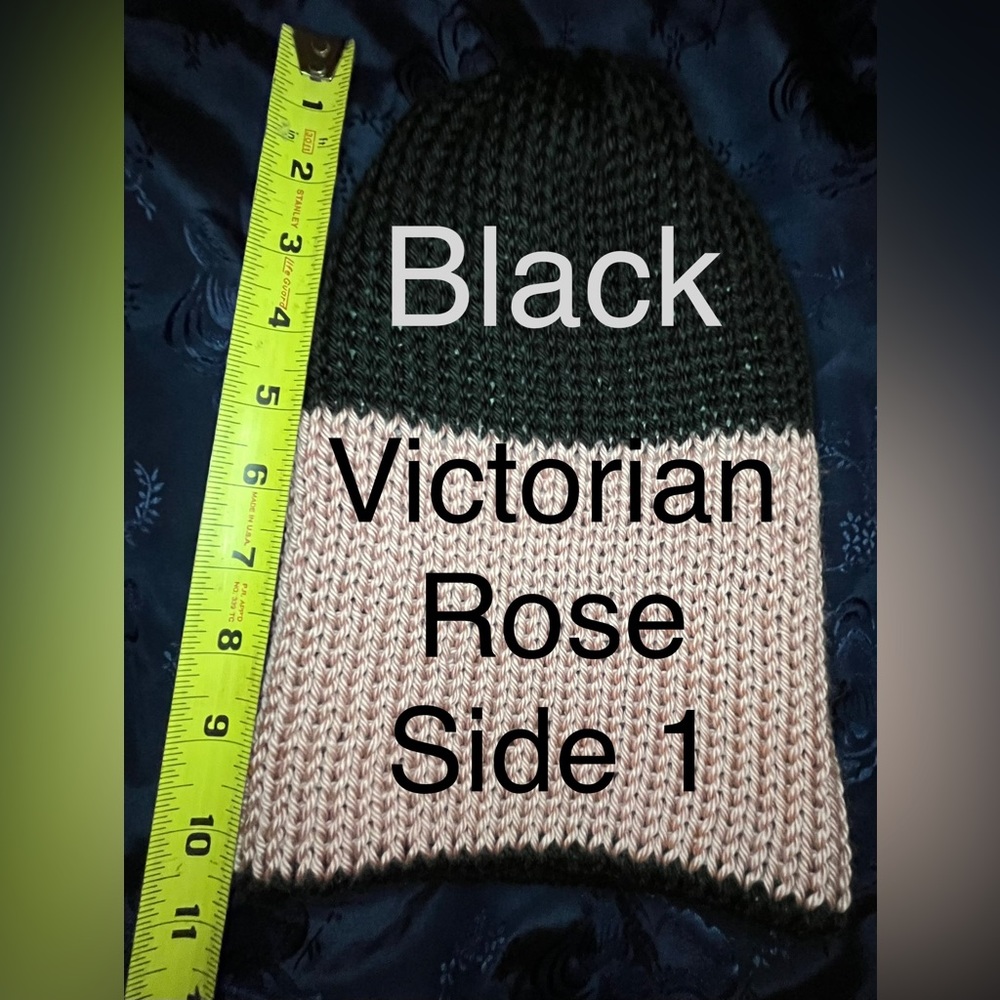 Double knit, reversible beanie